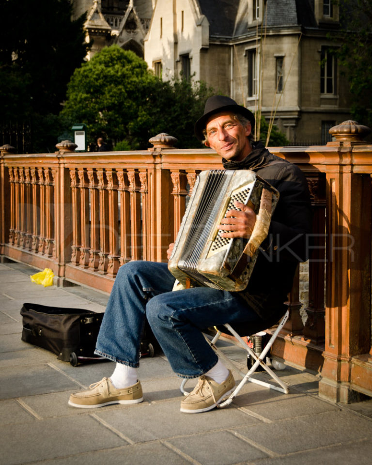 Paris People Accordion Player • Dee Zunker Photography