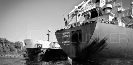 Welland Canal – Two Ships Passing