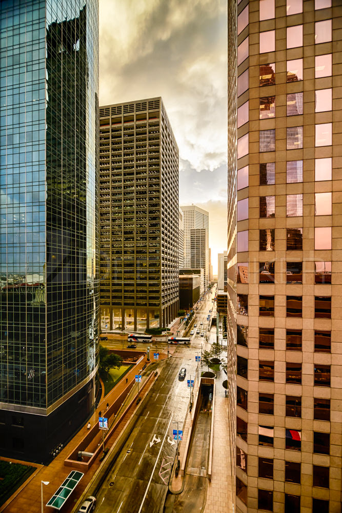 Golden Sunrise on Lamar  140109_0007_6DZ1169_HDR_1-Edit.psd  Houston Commercial Architectural Photographer Dee Zunker