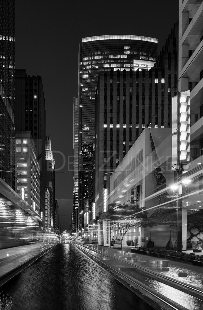 Main Street Square in Houston TX at Night  1726-HuberDecor-Houston-008.tif  Houston Commercial Architectural Photographer Dee Zunker