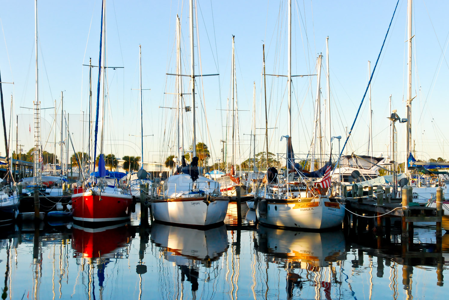 One Red Boat in Titusville, FL Houston Commercial Architectural Photographer Dee Zunker