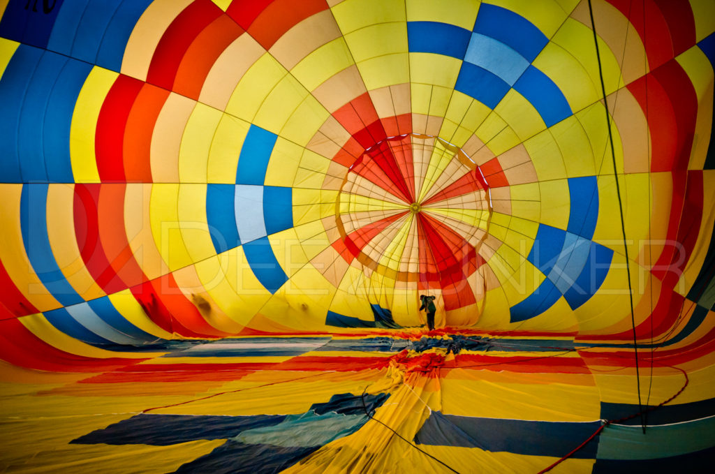 Balloon is Inflating at the Albuquerque Balloon Fiesta with Houston Commercial Architectural Photographer Dee Zunker