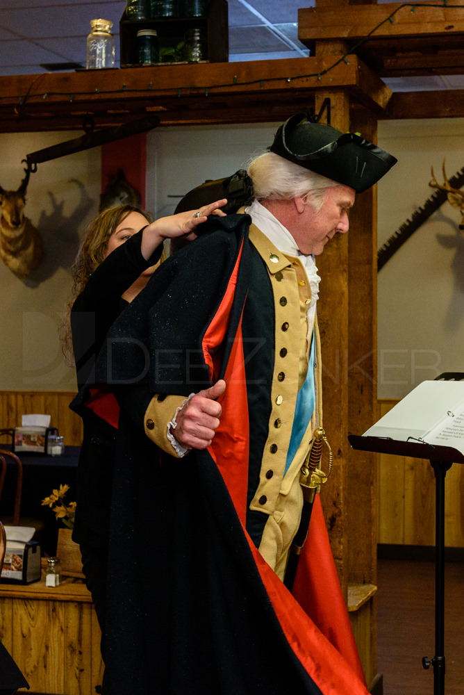 Wesley E. Wright presents "The Long Road Home" from his George Washington Lecture Series for the Bellaire Business Association at the January 19. 2017 Breakfast  20170119-BBA-GeorgeWashingtonLecture-011.dng  Houston Editorial Photographer Dee Zunker