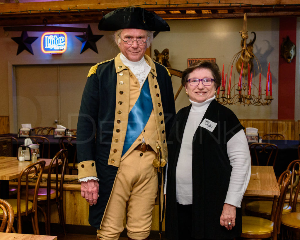 Wesley E. Wright poses with the Bellaire Business Association at the January 19. 2017 Breakfast 20170119-BBA-GeorgeWashingtonLecture-022.dng Houston Editorial Photographer Dee Zunker