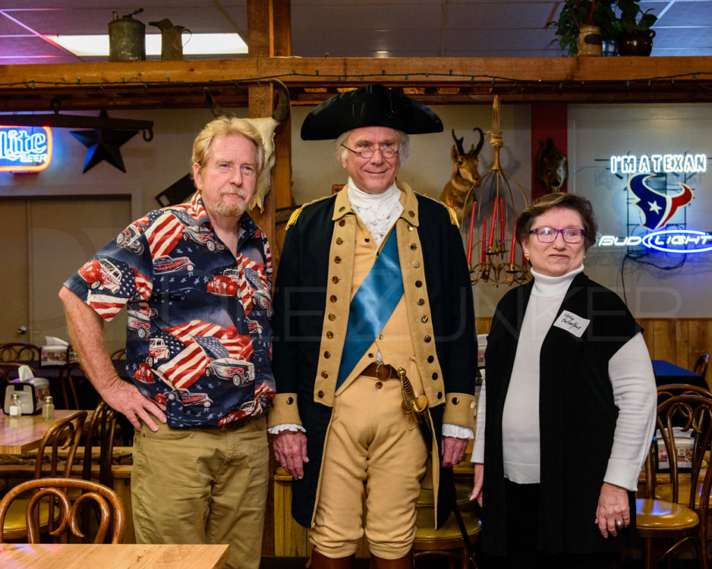 Wesley E. Wright poses with the Bellaire Business Association at the January 19. 2017 Breakfast 20170119-BBA-GeorgeWashingtonLecture-025.dng Houston Editorial Photographer Dee Zunker