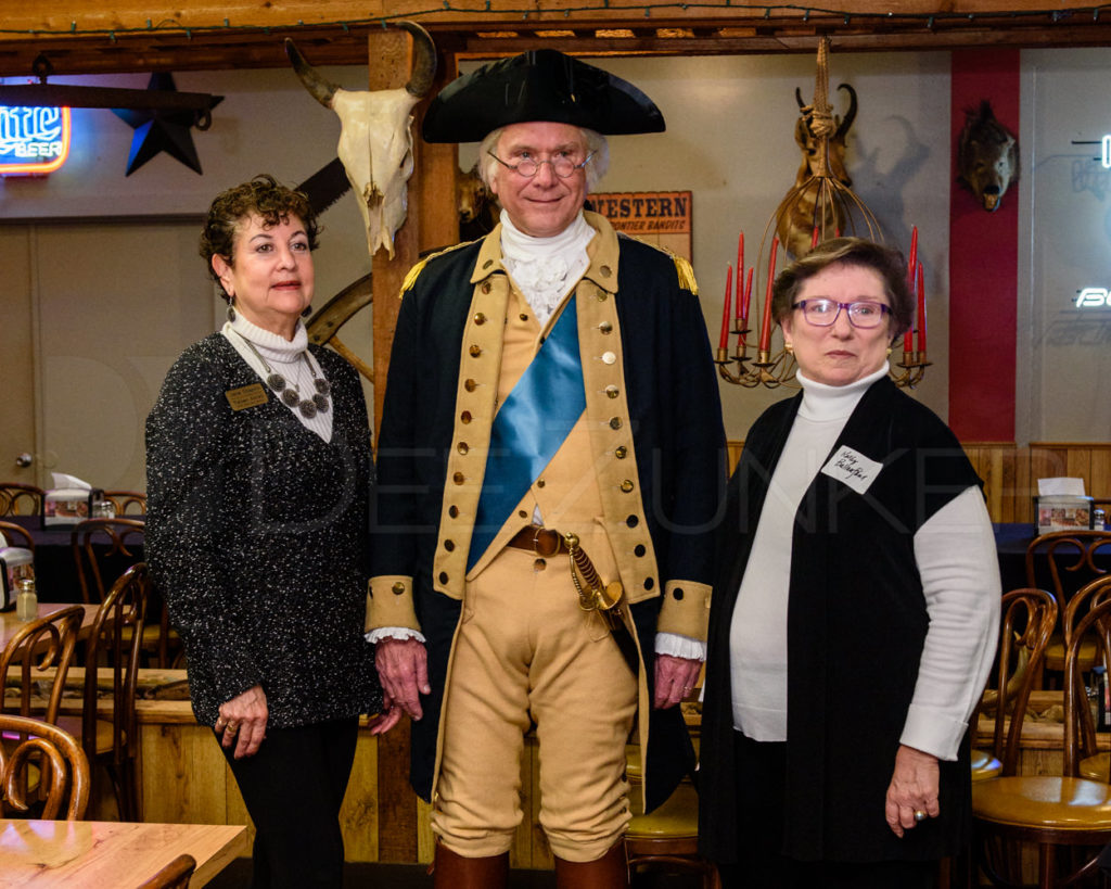 Wesley E. Wright poses with the Bellaire Business Association at the January 19. 2017 Breakfast 20170119-BBA-GeorgeWashingtonLecture-026.dng Houston Editorial Photographer Dee Zunker
