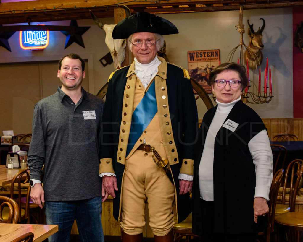 Wesley E. Wright poses with the Bellaire Business Association at the January 19. 2017 Breakfast 20170119-BBA-GeorgeWashingtonLecture-027.dng Houston Editorial Photographer Dee Zunker