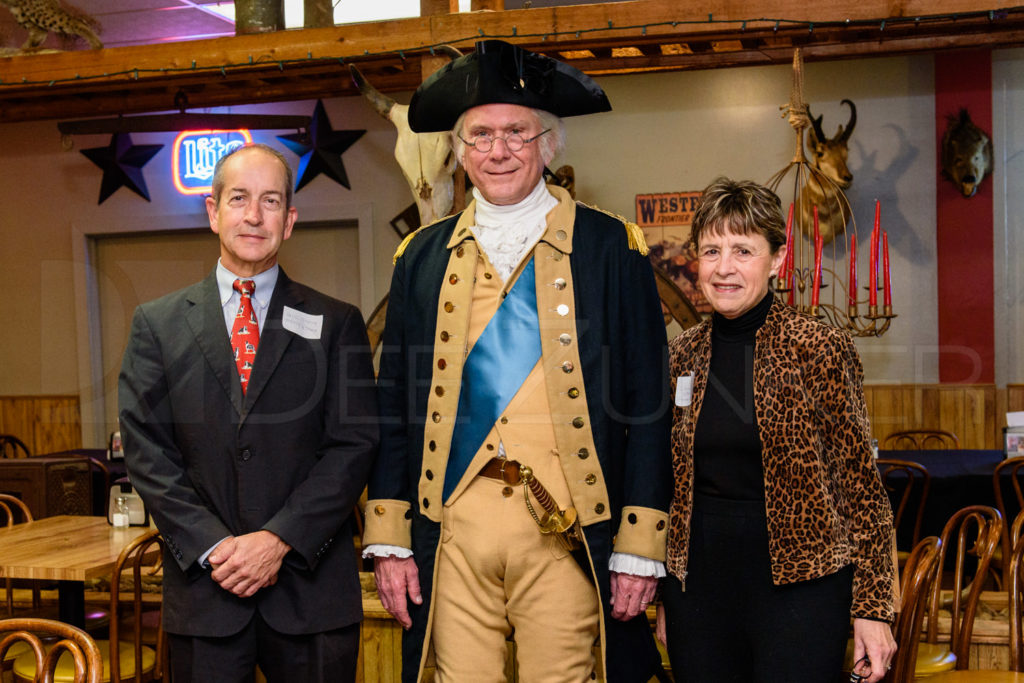 Wesley E. Wright poses with the Bellaire Business Association at the January 19. 2017 Breakfast 20170119-BBA-GeorgeWashingtonLecture-028.dng Houston Editorial Photographer Dee Zunker