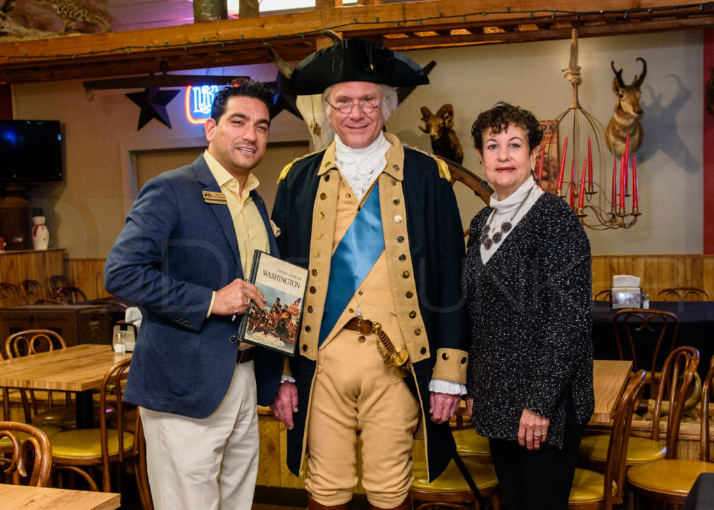 Wesley E. Wright poses with the Bellaire Business Association at the January 19. 2017 Breakfast 20170119-BBA-GeorgeWashingtonLecture-031.dng Houston Editorial Photographer Dee Zunker