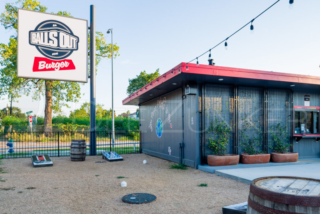 Balls Out Burger - Burgers, Patio, Beer, Wine   BallsOutBurger-009.psd  Houston Commercial Architectural Photographer Dee Zunker