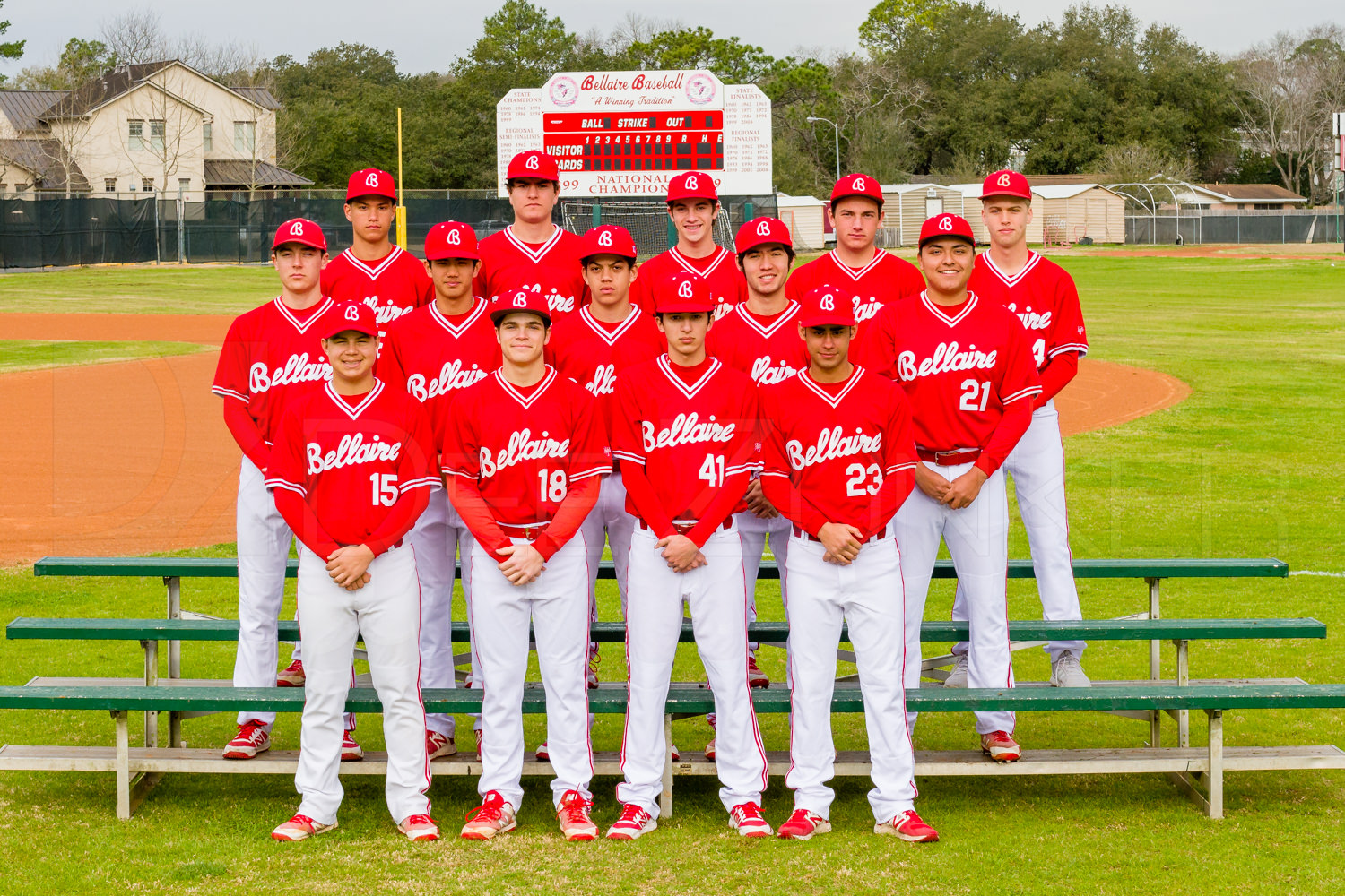 20180203 Bellaire Cardinal Baseball Team Photos • Dee Zunker Photography