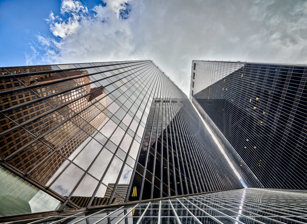 Pennzoil Place Reflections Houston-Architectural-Photographer-Looking-Up-Pennzoil-Place-Louisiana.psd Houston Commercial Architectural Photographer Dee Zunker