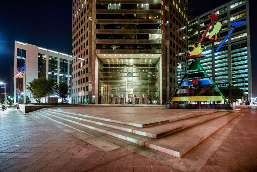Chase Tower Lobby at Night HoustonDowntownG+2Y_21-Edit.psd Houston Commercial Architectural Photographer Dee Zunker