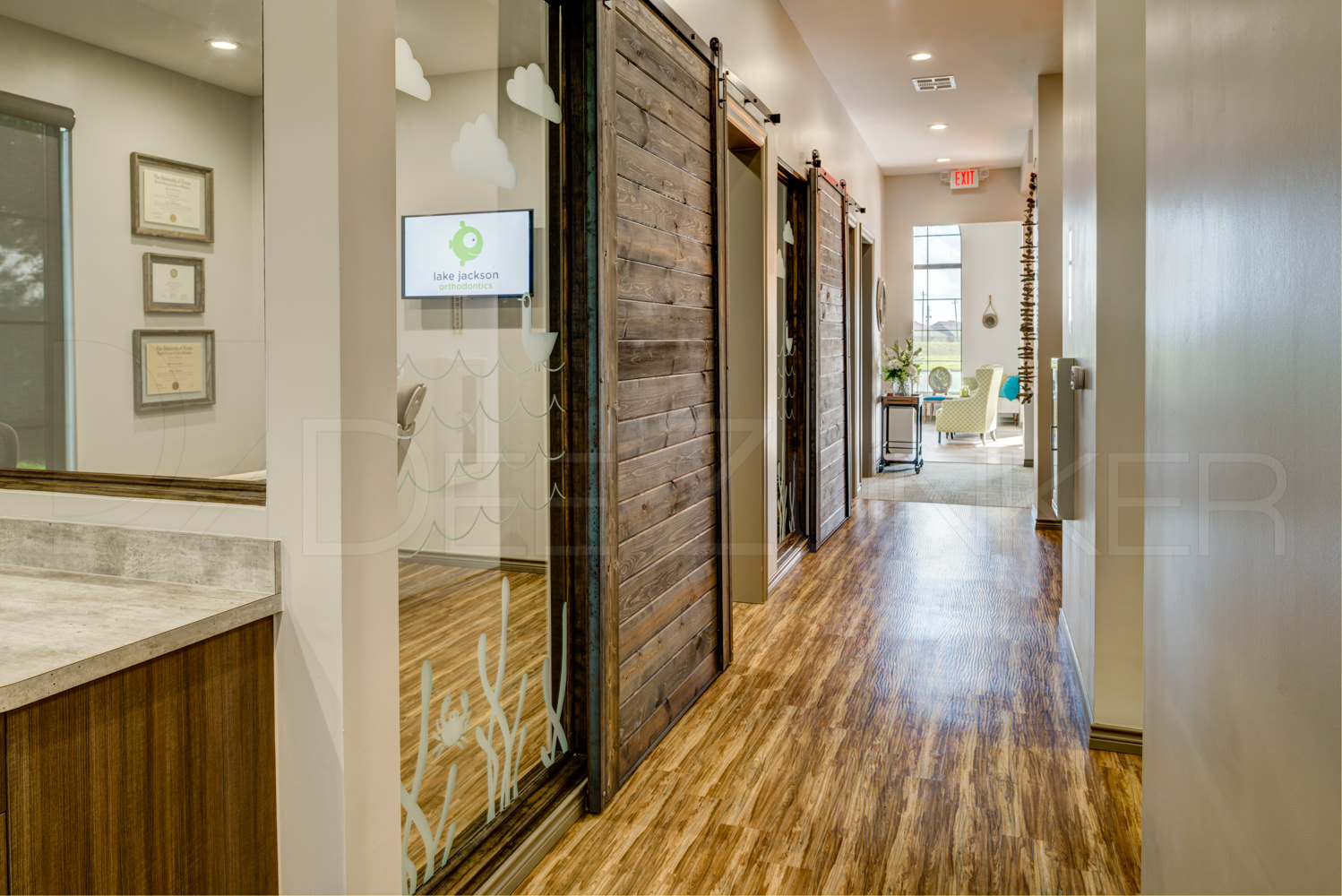 Hallway at Lake Jackson Orthodontics LakeJacksonOthrodontics-Professional-Photography-012.jpg Houston Commercial Photographer Dee Zunker