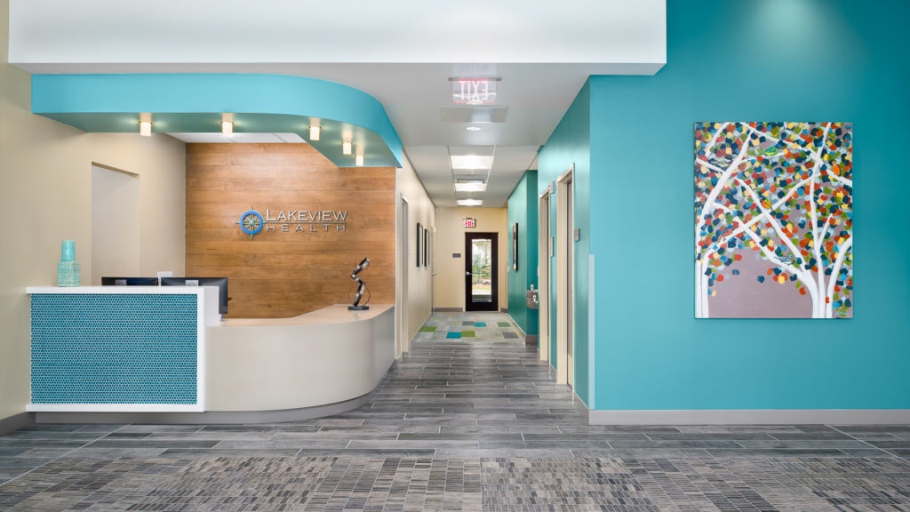 Entrance - Lakeview Health - Woodlands TX  Lakeview-201801-001.jpg  Houston Commercial Architectural Photographer Dee Zunker