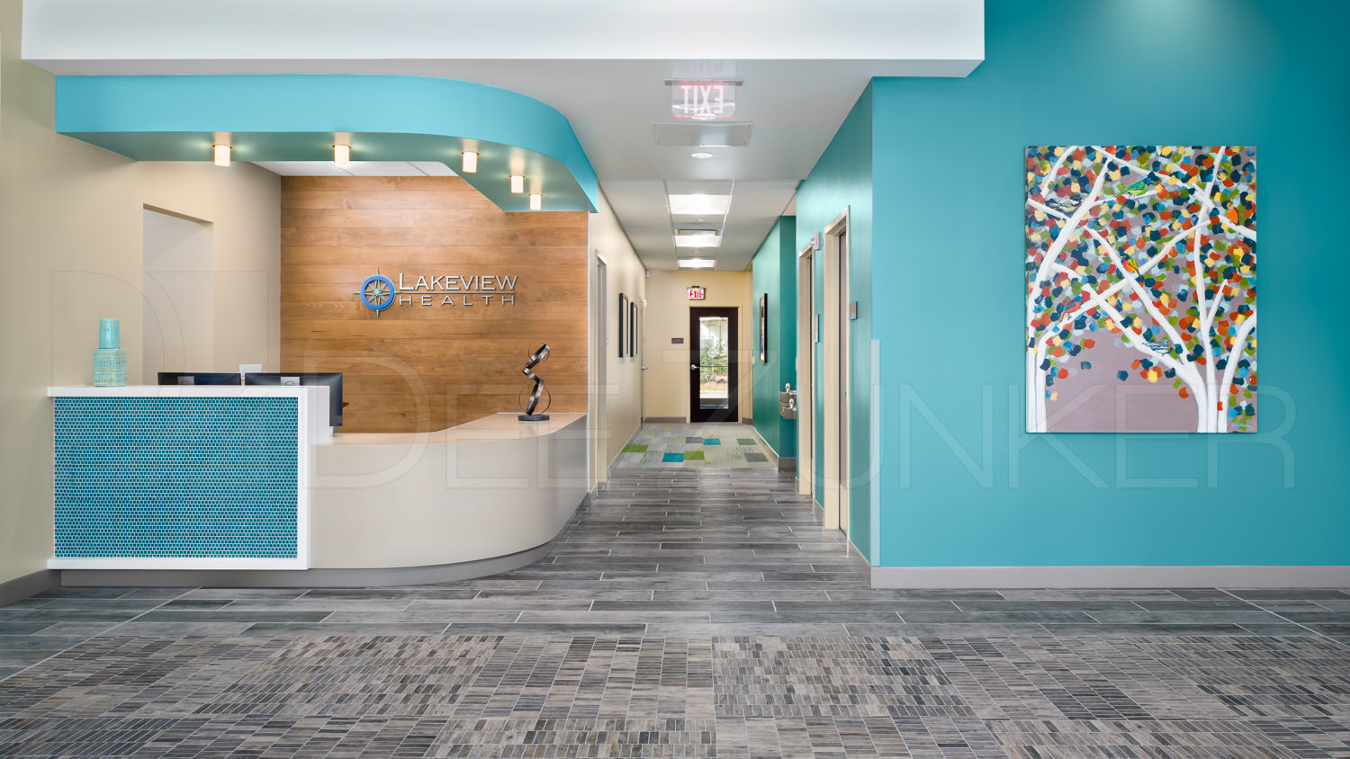 Entrance - Lakeview Health - Woodlands TX  Lakeview-201801-001.jpg  Houston Commercial Photographer Dee Zunker