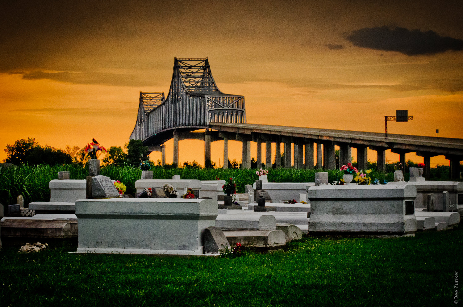 Louisiana Bridges over the graveyard on River Road by Houston Commercial Photographer Dee Zunker