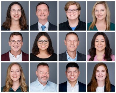 Group tema headshots of an architectural firm