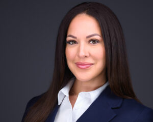 Professional headshot of an experienced female manager for a magazine article