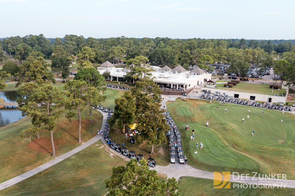 Starting aerial view of the 29th Wild Well Corporate Golf Tournament from Wild Well Controls=