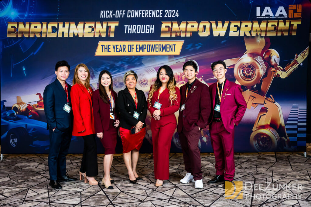 Conference photography of a step and repeat for a national meeting