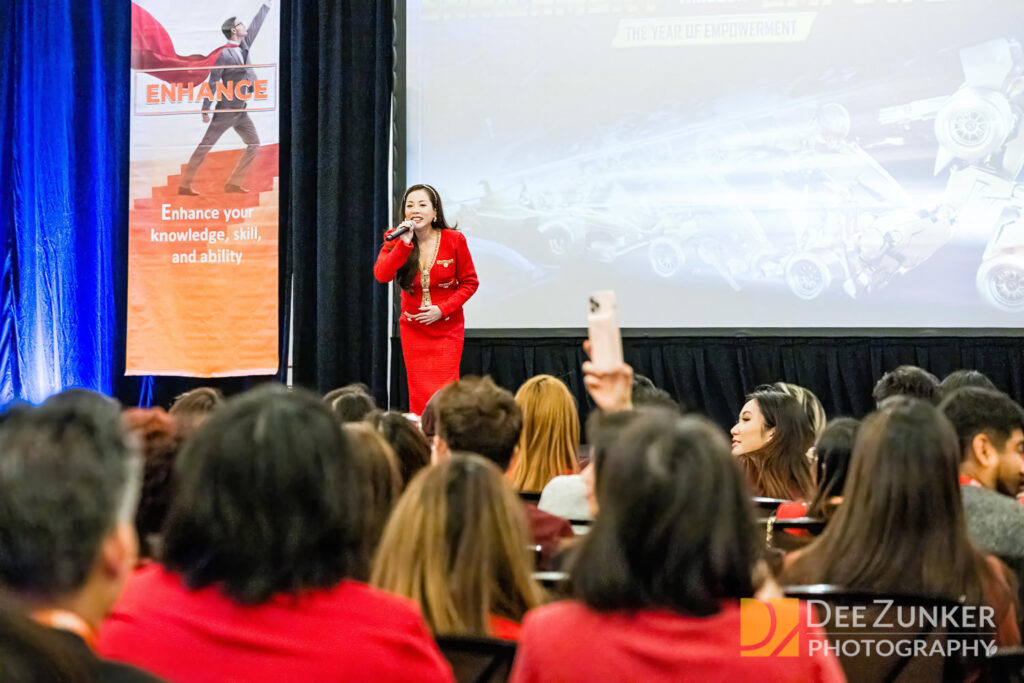 Conference photography of session speaker at a nation meeting