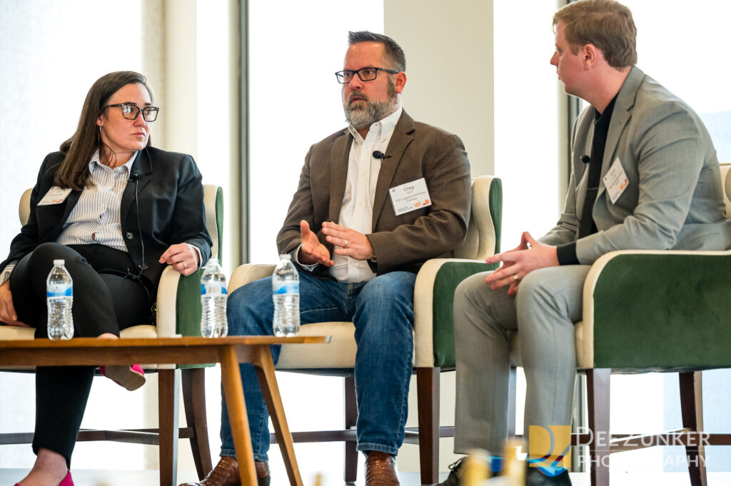 Conference photography of a discussion panel at a national symposium in medical center Houston