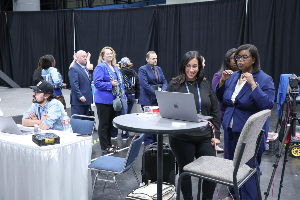 Image Selection at headshot station at george R Brown Convention Center in downtown Housotn, TX