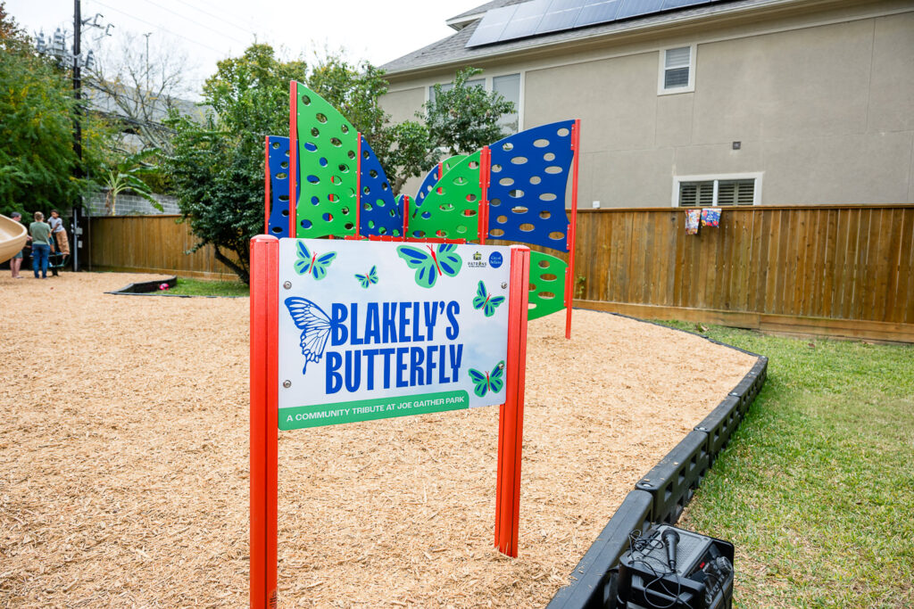 Dedication of Blakely's Butterfly Installation at Joe Gaither Park in Bellaire, TX December 13, 2025