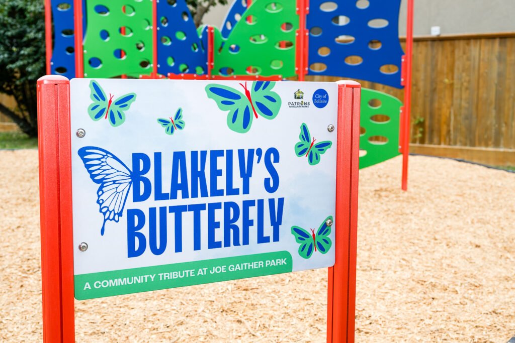 Dedication of Blakely's Butterfly Installation at Joe Gaither Park in Bellaire, TX December 13, 2025