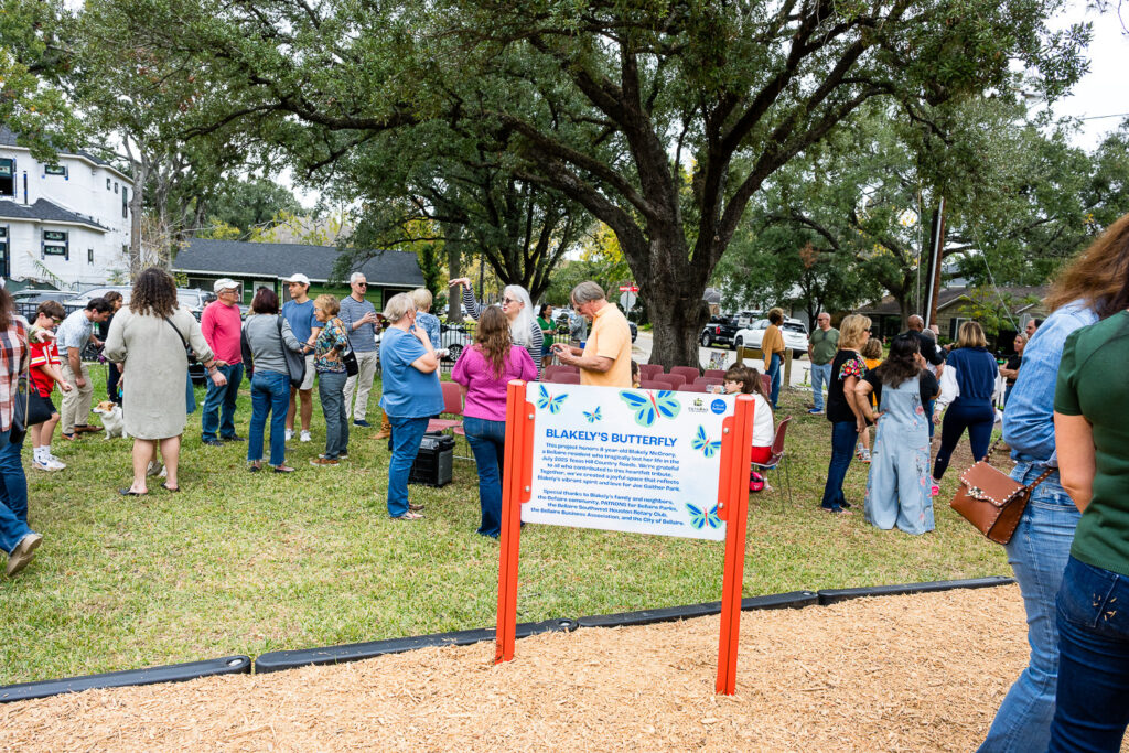 Dedication of Blakely's Butterfly Installation at Joe Gaither Park in Bellaire, TX December 13, 2025