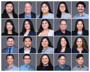 Corporate headshots in a grid layout showing the consistency of the headhsots
