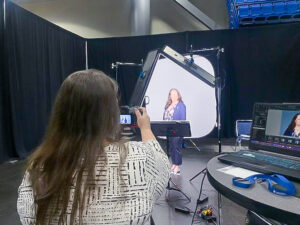 Image capture at headshot station at george R Brown Convention Center in downtown Housotn, TX