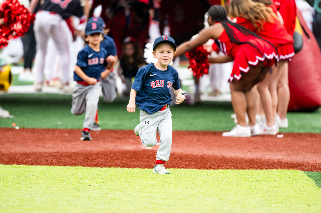 Red Sox Texas Division running into the Opening Day ceremmony