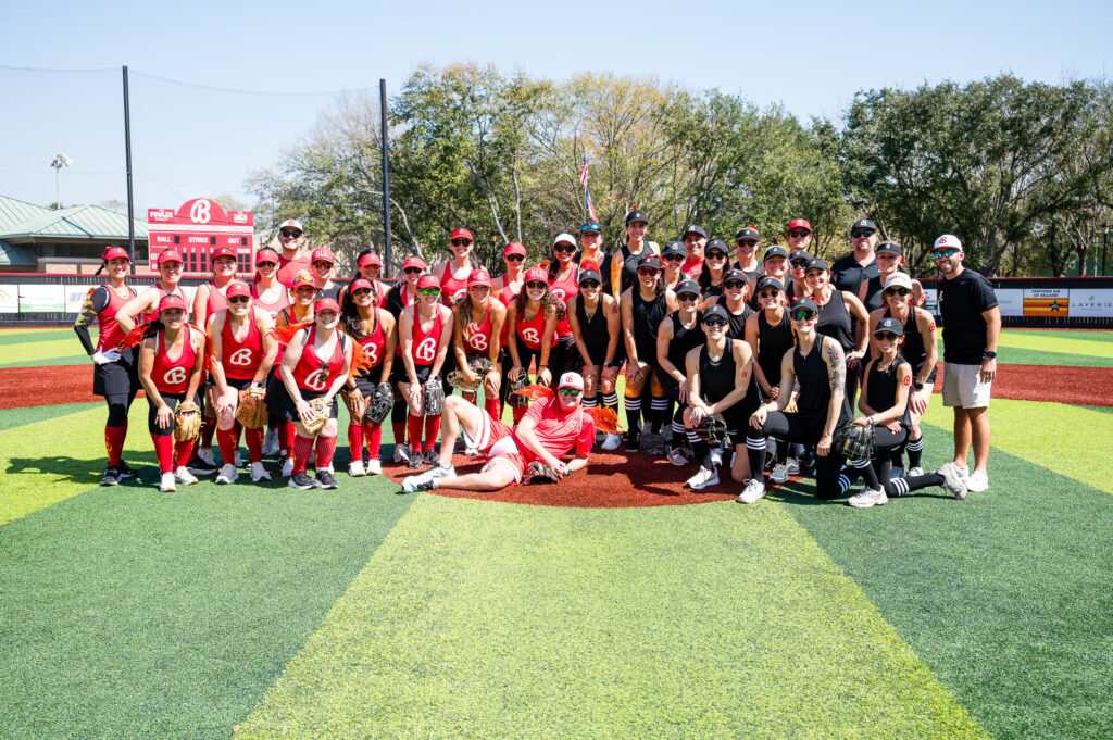 The Mom's Softball Teams at Belalire Little League Opening Day 2026
