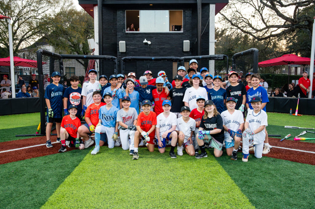 Home Run Derby participants in Bellaire Little League Opening Day festivities on February 28, 2026 at Weston Field