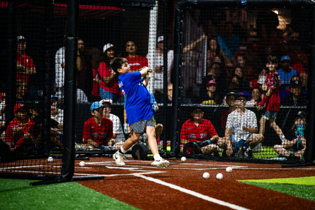 Player in the final round of the Bellaire Little League Home Run Derby February 28, 2026