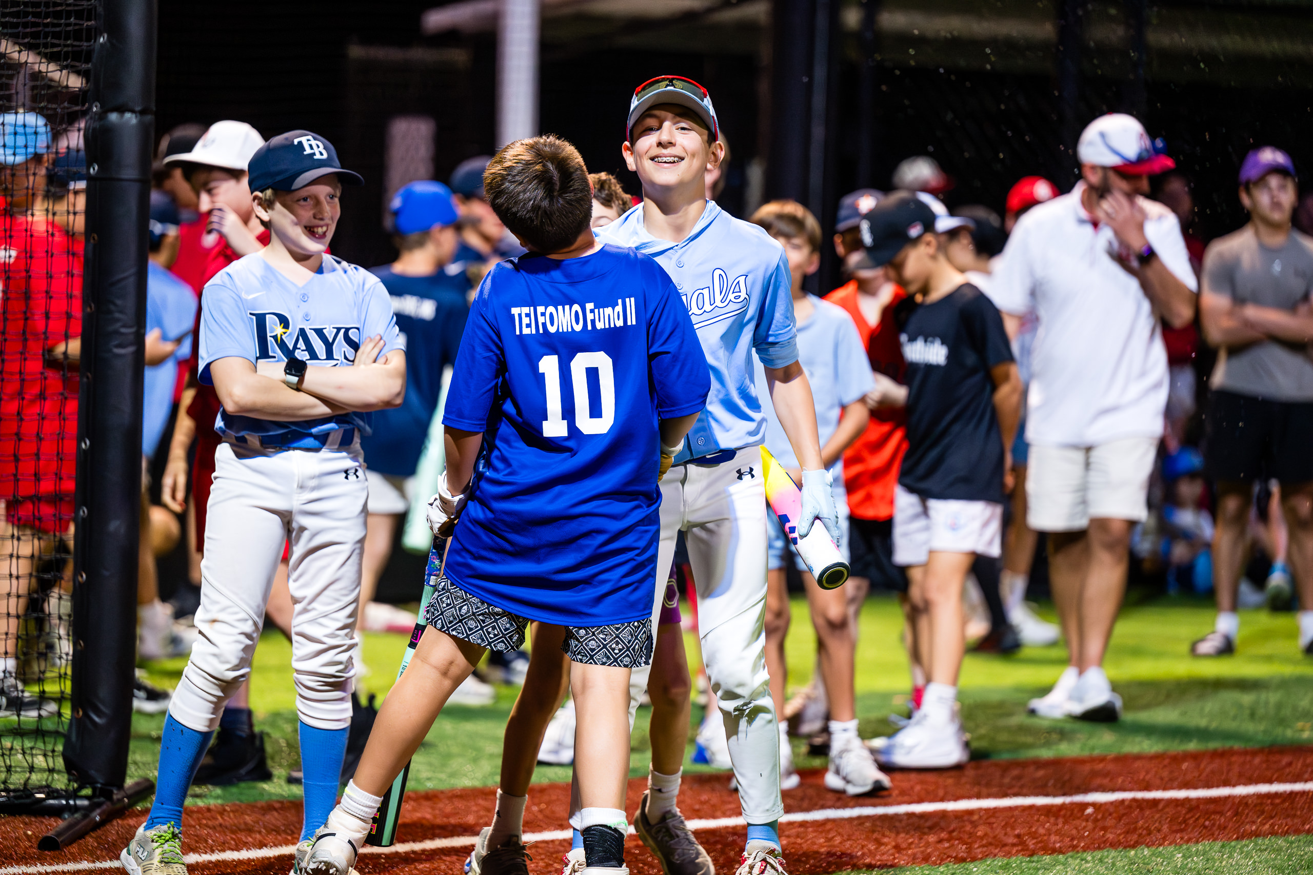 Players face off before teh final round of the Home run derby in Bellaire Little League Opening Day February 28, 2026