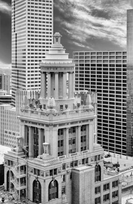 The Cupola and Pool of the Niels Esperson Building in Houston TX